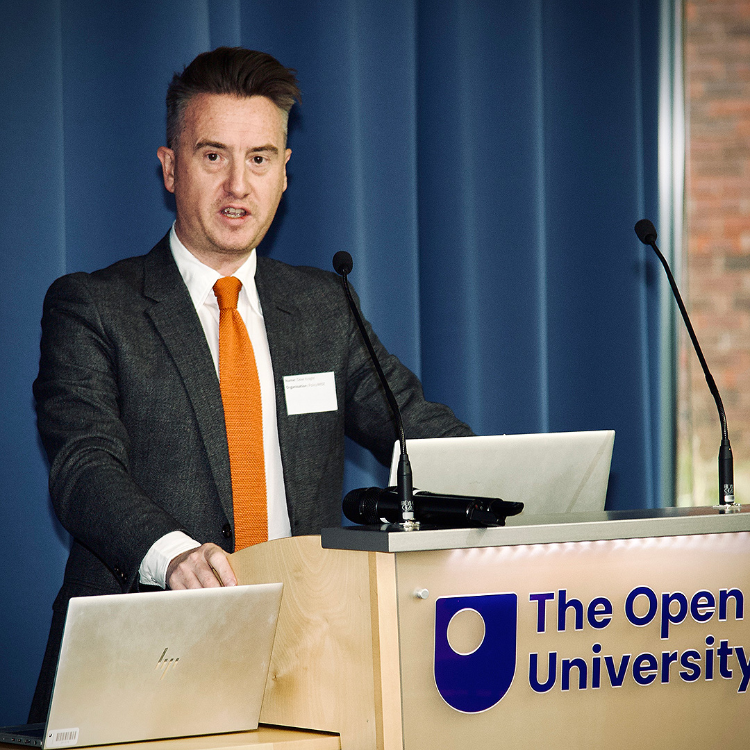 Dewi Knight opening the Research Capability Hub event